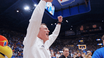 Kansas Basketball Rock Chalk GIF by Kansas Athletics