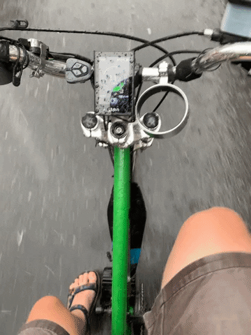 Bike Rain GIF by Common Ground Compost