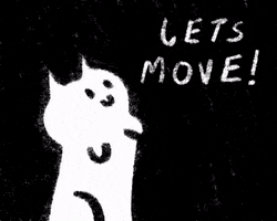 Moving Black And White GIF by Abitan