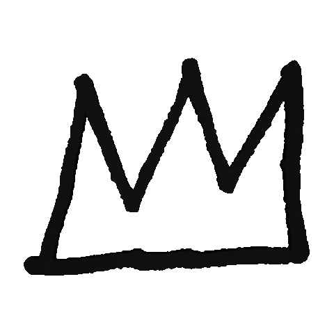 Basquiat King Pleasure Sticker