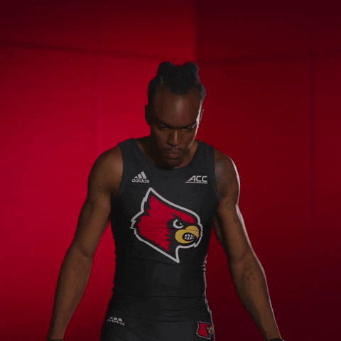 Track And Field Flex GIF by Louisville Cardinals