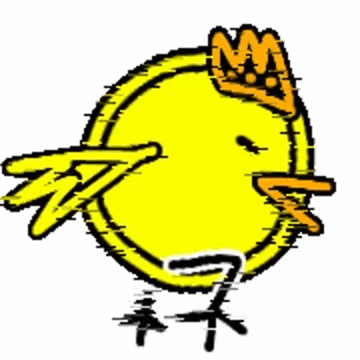 Happy Yellow Bird GIF
