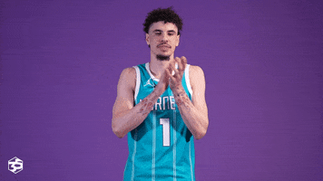 Basketball Applause GIF by Charlotte Hornets