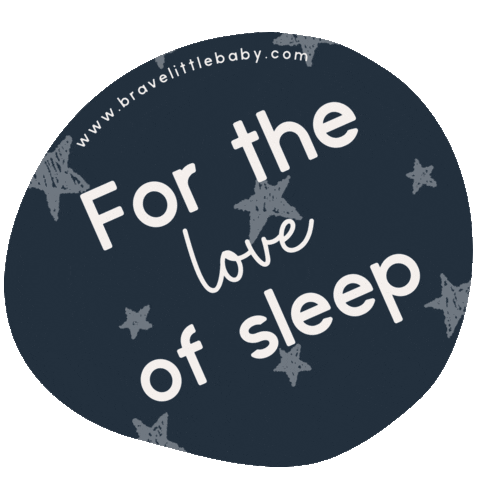 Sleep Sleeping Sticker by Brave Little Baby