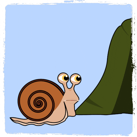 Keep Going Land Snail GIF
