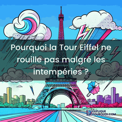 Tour Eiffel Rouille GIF by ExpliquePourquoi.com