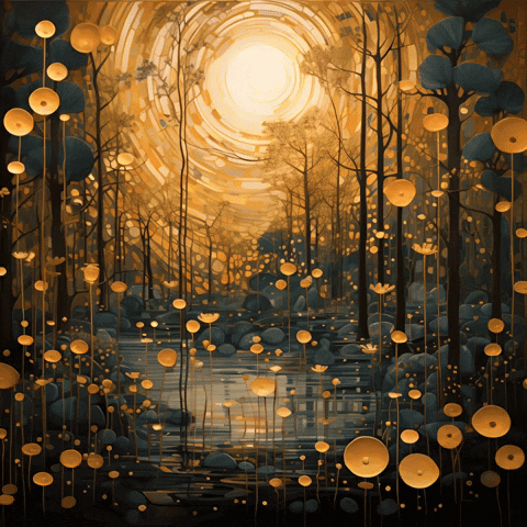 Lights Heaven GIF by Maryanne Chisholm - MCArtist