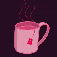 Tea Time Pink GIF by cynomys