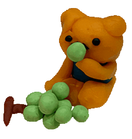 Clay Eat Sticker