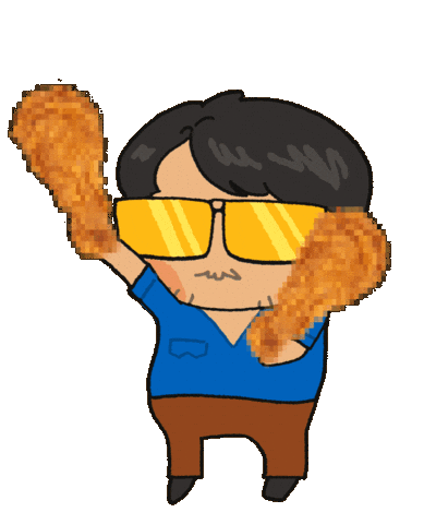 Chicken Wings Dance Sticker by AJ