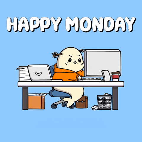 Working Good Morning GIF by Sappy Seals