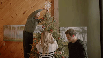 happy christmas tree GIF by Hallmark Movies & Mysteries
