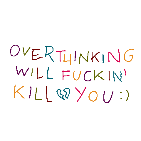 Colors Overthinking Sticker