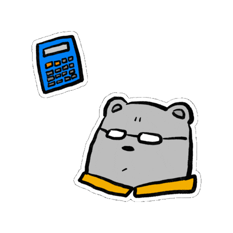 Mrbear Think Sticker by Soysauceeggrice Studio