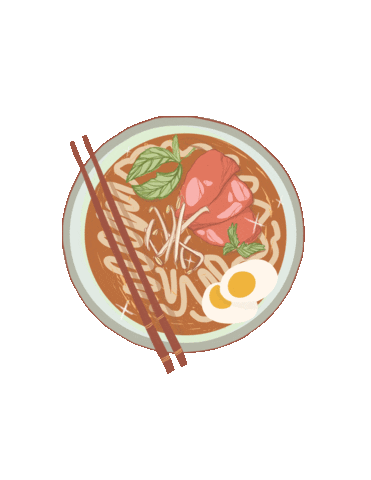 Asian Food Sticker by Redpocketmagazine