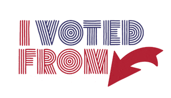 Vote Absentee Sticker by Federal Voting Assistance Program