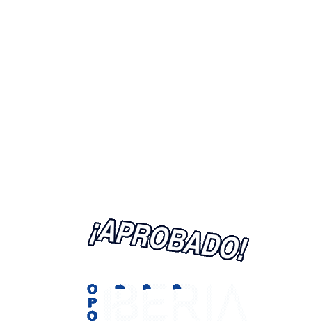 Oposicion Aprobado Sticker by academiaiberia