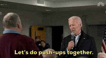 Joe Biden Pushups GIF by GIPHY News
