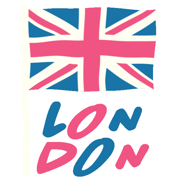 London Flag Sticker by Christina Elleni for iOS & Android | GIPHY