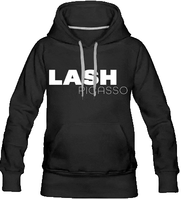Lashes Hoodie Sticker by Lashtik