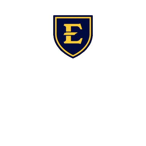 Blue And Gold Graduation Sticker by ETSU