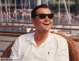 Leonardo-dicaprio-laughing GIFs - Get the best GIF on GIPHY