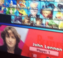 John Lennon Mario GIF