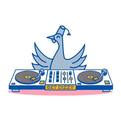 Eat Orange County Sticker by Dizzy Bird