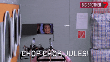 Chop Chop Jules GIF by Big Brother Australia
