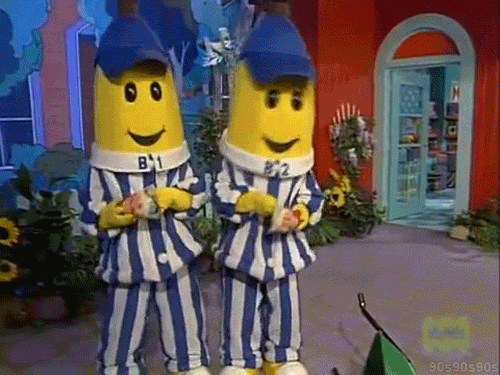 bananas in pajamas banana GIF