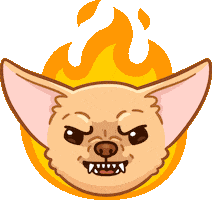 Angry Dog Sticker