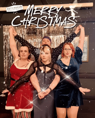 Merry Christmas GIF by Nottingham Roller Derby