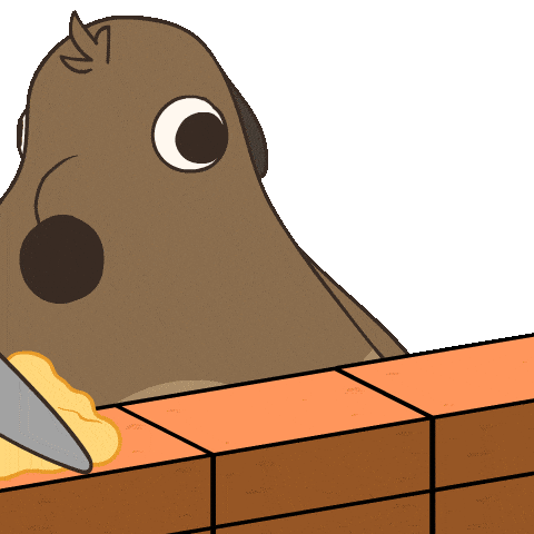 Construir Brick By Brick Sticker