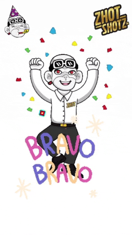 Bravo Bravo Winner GIF by Zhot Shop