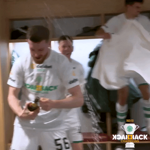 Champagne Hoops GIF by Celtic Football Club