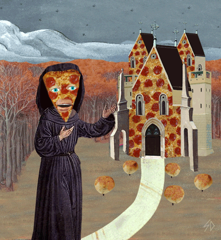 art pizza GIF by Scorpion Dagger