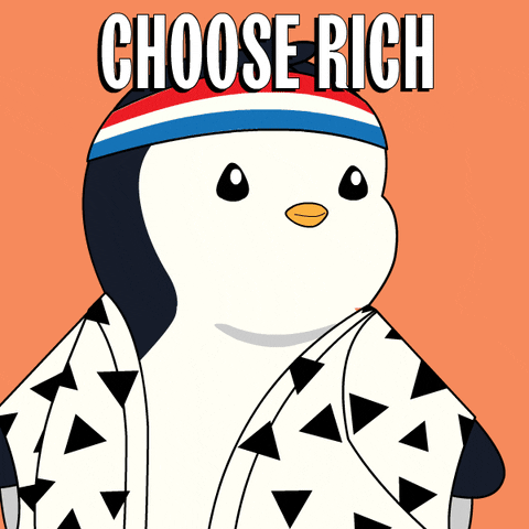 Money Im Rich GIF by Pudgy Penguins