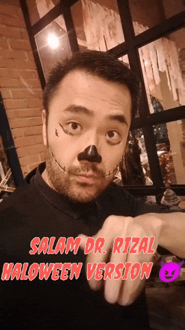Salam Dr Rizal Haloween Version GIF