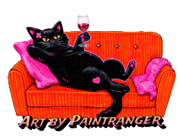 Chilling Black Cat Sticker