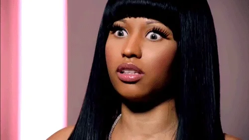 Staring Nicki Minaj GIF
