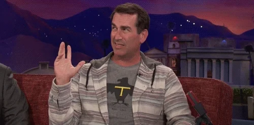 rob riggle raise hand GIF by Team Coco