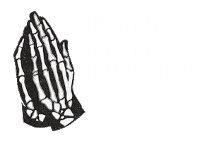 Praying Hands Sticker by Outerlinks Golf