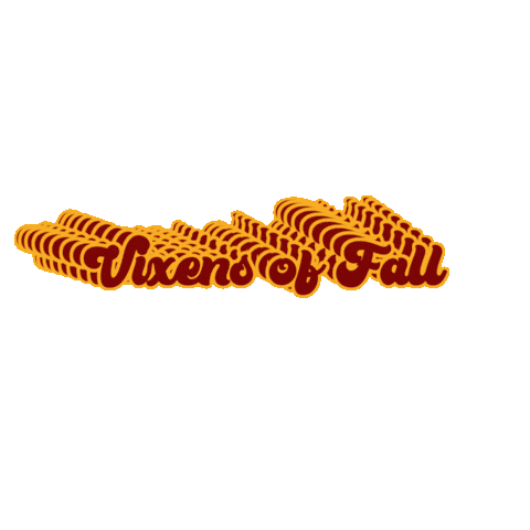 Vixens of Fall Sticker
