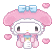 My Melody Hearts Sticker