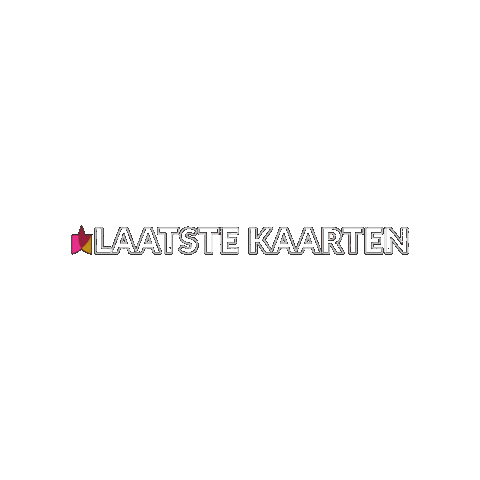 Laatste Kaarten Sticker by Veur Theater