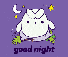 Tired Good Night GIF by The Woobles