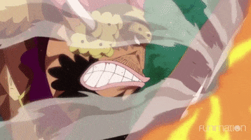one piece luffy vs cracker GIF by Funimation