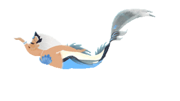 Lux Mermaid Swimming Sticker by Mermaid_Lux