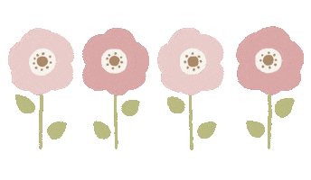 Pink 花 Sticker