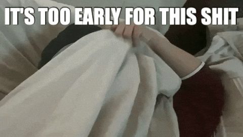 Giphy - Tired Good Morning GIF by Holly Logan
